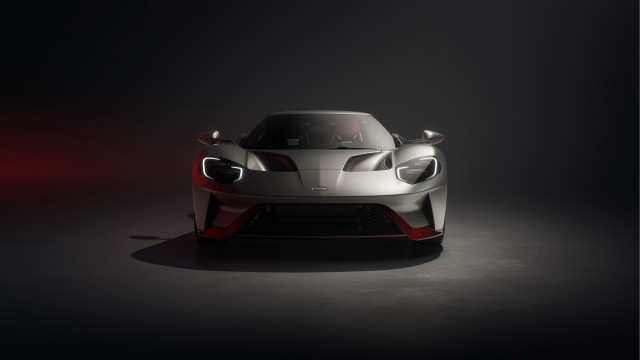 Silver sports car red accents free wallpaper for desktop - medium preview image