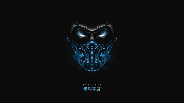 Demon face glowing eyes cyberpunk free wallpaper for desktop - medium preview image