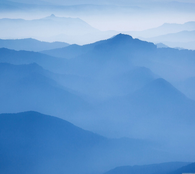 Mountain range foggy day plane free wallpaper for tablet - medium preview image