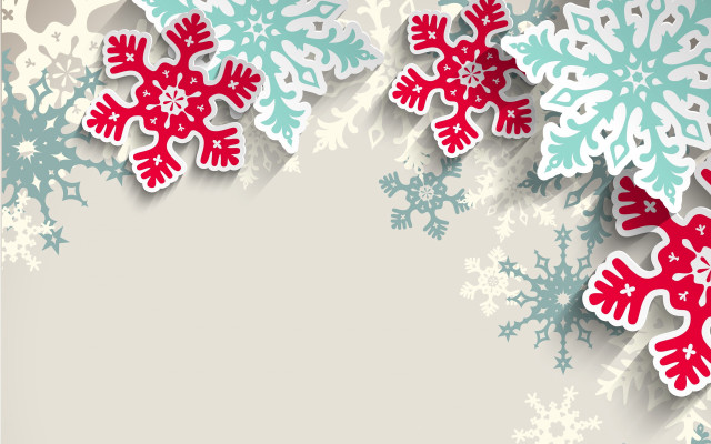 Snowflake border folk art doujin free wallpaper for desktop - medium preview image