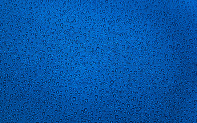 Blue water drops minimalism macro free wallpaper for desktop - medium preview image
