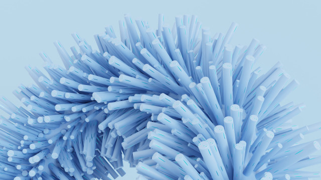 Blue object white tips background free wallpaper for desktop - medium preview image