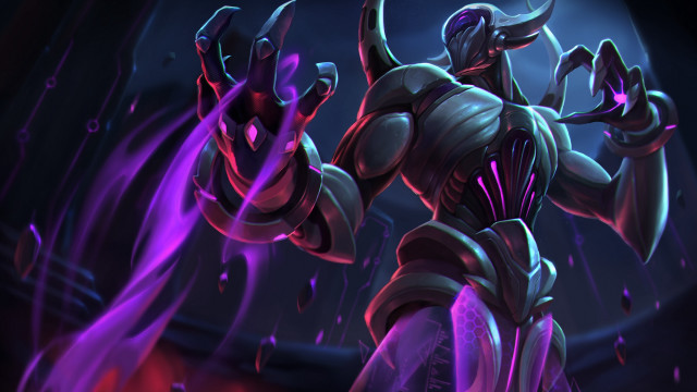 Demonic purple armor claws glowing free wallpaper for desktop - medium preview image