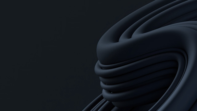 Black background long cord generative free wallpaper for desktop - medium preview image