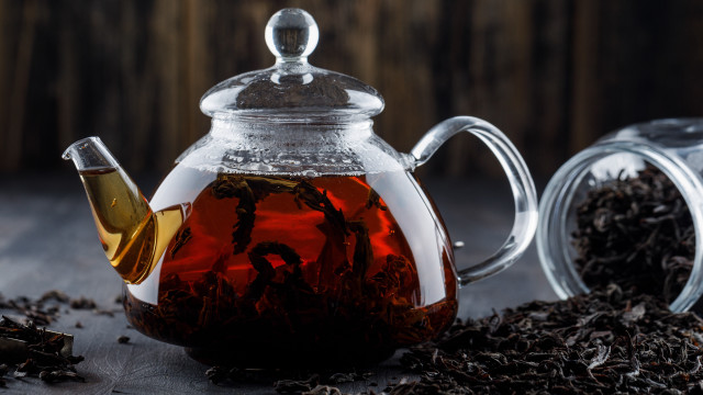 Tea pot cup wooden background free wallpaper for desktop - medium preview image