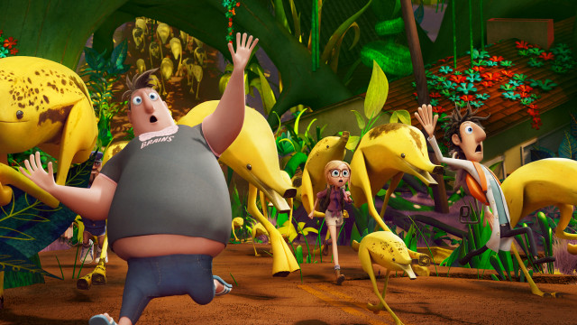 Cartoon character running jungle banana free wallpaper for desktop - medium preview image