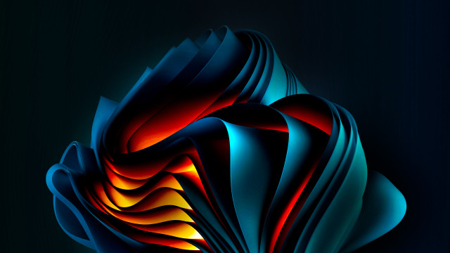 Colorful abstract sculpture gradient android free wallpaper for desktop - medium preview image