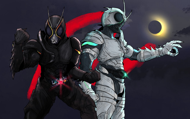 Two people costumes eclipse red free wallpaper for desktop - medium preview image