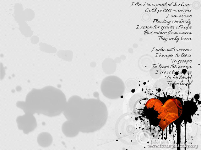 Heart poem spray paint effect free wallpaper for desktop - medium preview image