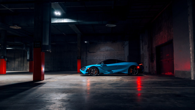 Blue sports car garage red #3 free wallpaper for desktop - medium preview image