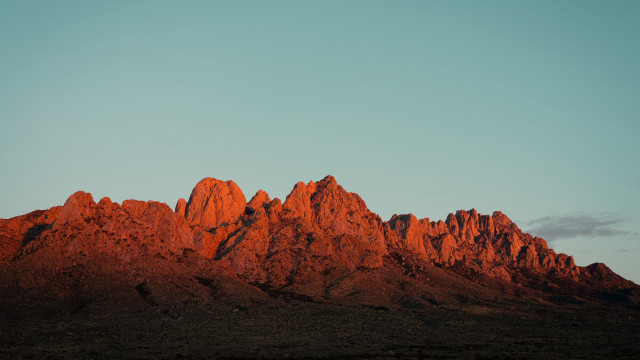 Mountain range clear sky clouds free wallpaper for desktop - medium preview image