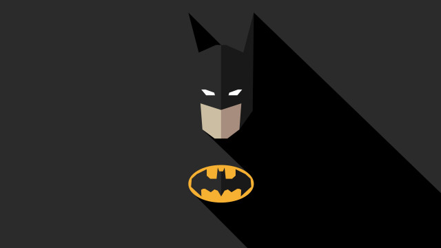 Batman shadow yellow bat vector free wallpaper for desktop - medium preview image
