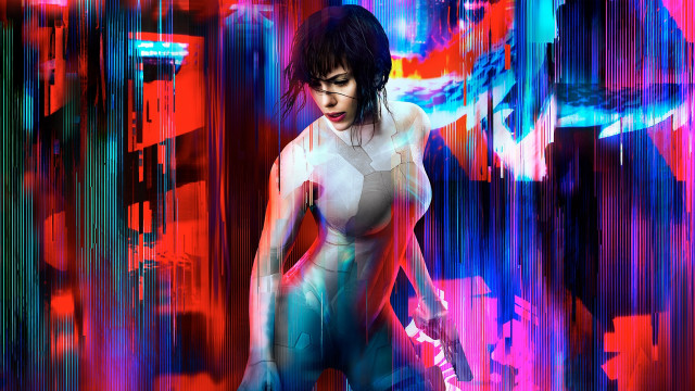 Futuristic woman cyberpunk gun rain free wallpaper for desktop - medium preview image