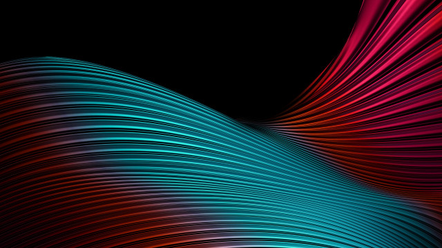 Colorful abstract wavy lines black free wallpaper for desktop - medium preview image