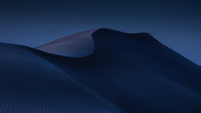 Large hill starry sky moon free wallpaper for desktop - medium preview image