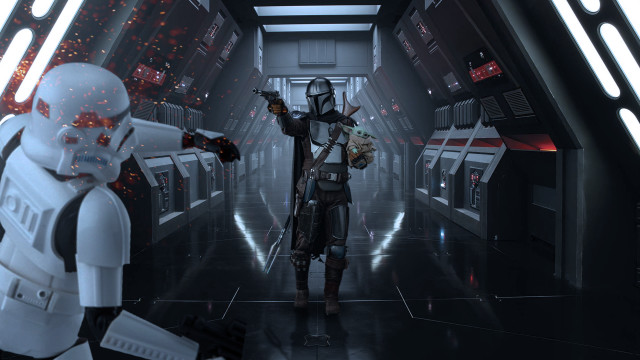 Star wars robot soldier man free wallpaper for desktop - medium preview image