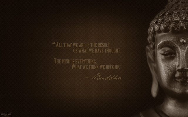 Buddha statue quote image free wallpaper for desktop - medium preview image