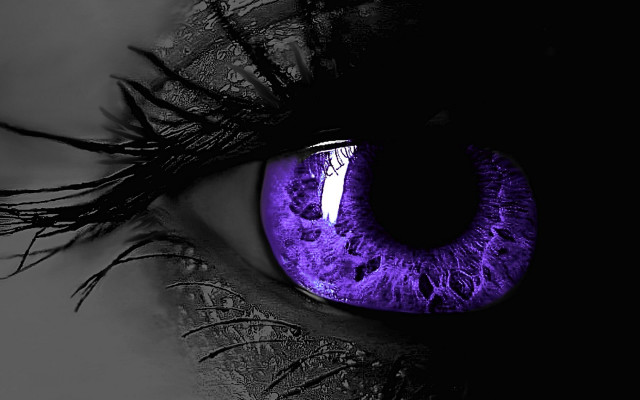 Close up persons eye purple free wallpaper for desktop - medium preview image