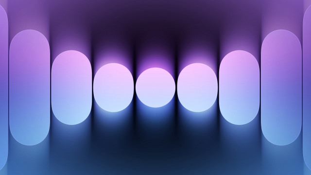 Purple blue ambient occlusion geometric free wallpaper for desktop - medium preview image