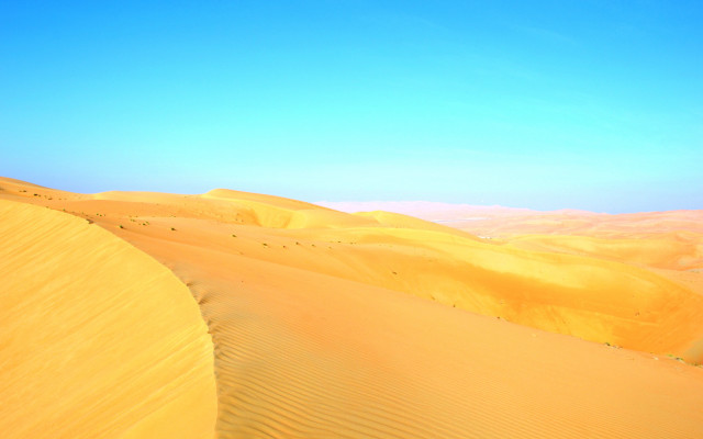 Desert horse rider blue sky free wallpaper for desktop - medium preview image