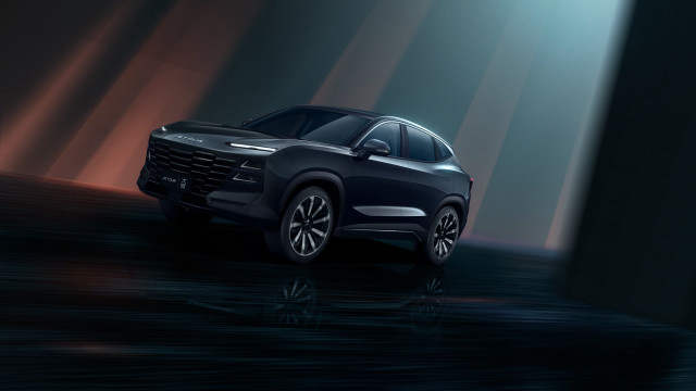 Black suv dark room side free wallpaper for desktop - medium preview image