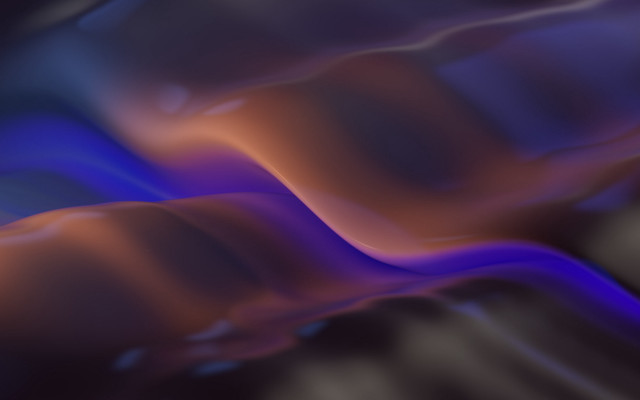 Blurry blue orange wave abstract free wallpaper for desktop - medium preview image