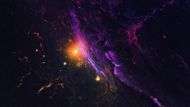Colorful space bright light nebula free wallpaper for desktop - medium preview image