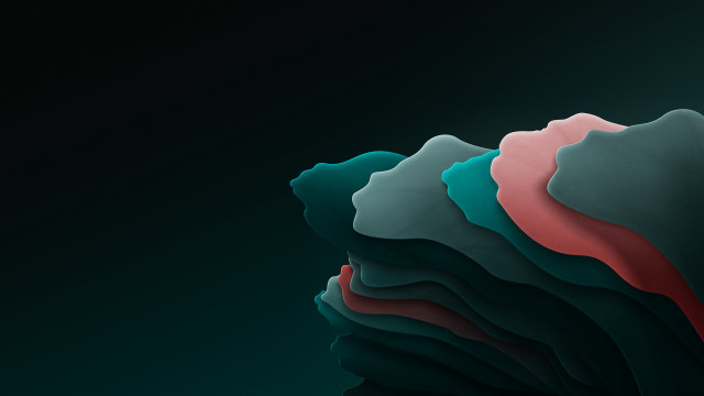 Black red green wave ambient free wallpaper for desktop - medium preview image