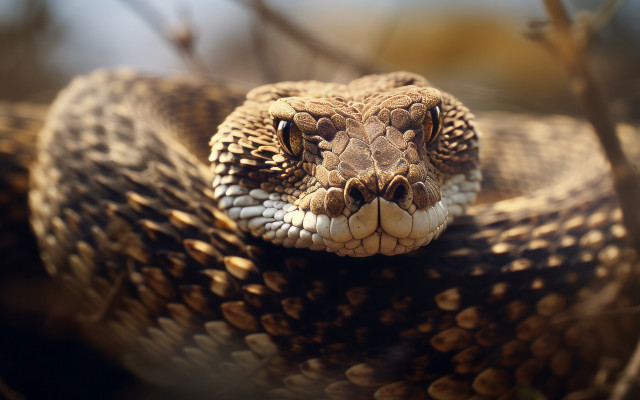 Cobra branch leaves bokeh macro free wallpaper for desktop - medium preview image