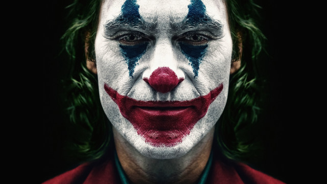 Clown man red shirt green free wallpaper for desktop - medium preview image