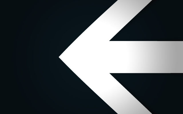 White arrow left black background free wallpaper for desktop - medium preview image