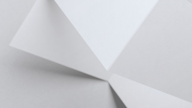 White paper folded clock geometric free wallpaper for desktop - medium preview image