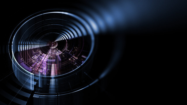 Camera lens building blurry person free wallpaper for desktop - medium preview image