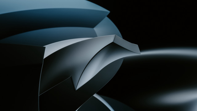 Black white circular abstract alfred free wallpaper for desktop - medium preview image