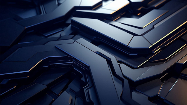 Keyboard gold accents 3d render free wallpaper for desktop - medium preview image