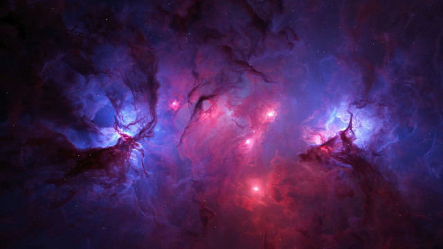Colorful space nebula brightlight glowing free wallpaper for desktop - medium preview image