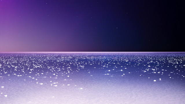 Purple blue starry night milkyway free wallpaper for desktop - medium preview image