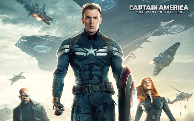 Captain america winter soldier poster free wallpaper for desktop - medium preview image