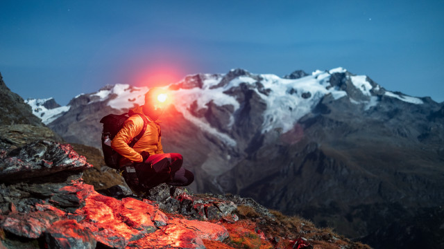 Mountain man autumn leaves fire free wallpaper for desktop - medium preview image