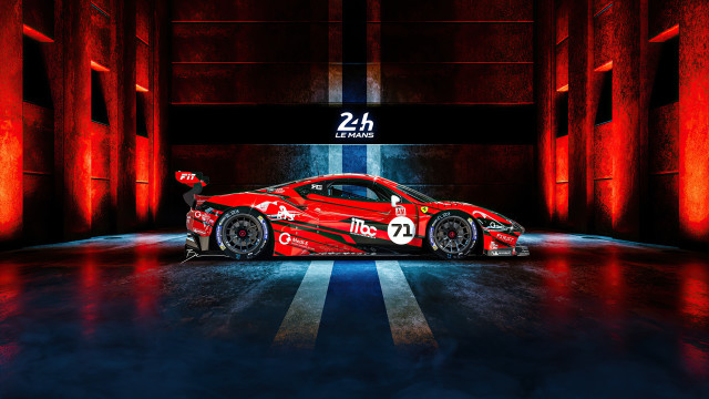 Red sports car tunnel number free wallpaper for desktop - medium preview image