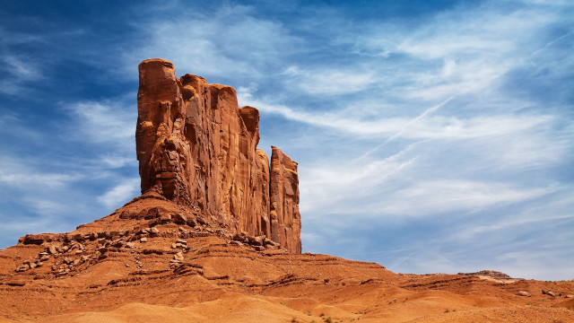 Desert rock formation blue sky #4 free wallpaper for desktop - medium preview image