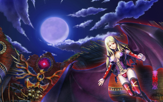 Woman costume clock tower dragon free wallpaper for desktop - medium preview image