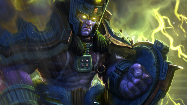 Man helmet large object lightning free wallpaper for desktop - medium preview image