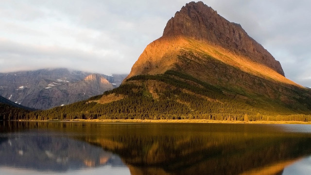 Mountain lake forest clouds sky #9 free wallpaper for desktop - medium preview image
