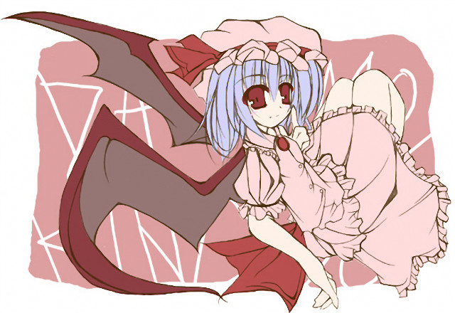 Blue hair girl dragon tail free wallpaper for desktop - medium preview image