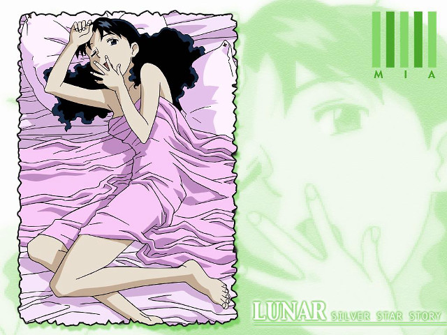 Woman bed pink blanket green free wallpaper for desktop - medium preview image