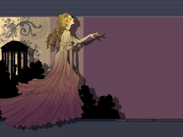 Woman dress bird wall cage free wallpaper for desktop - medium preview image