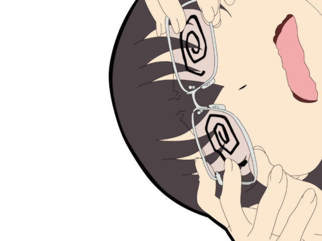 Ayako rokkaku open mouth glasses free wallpaper for desktop - medium preview image