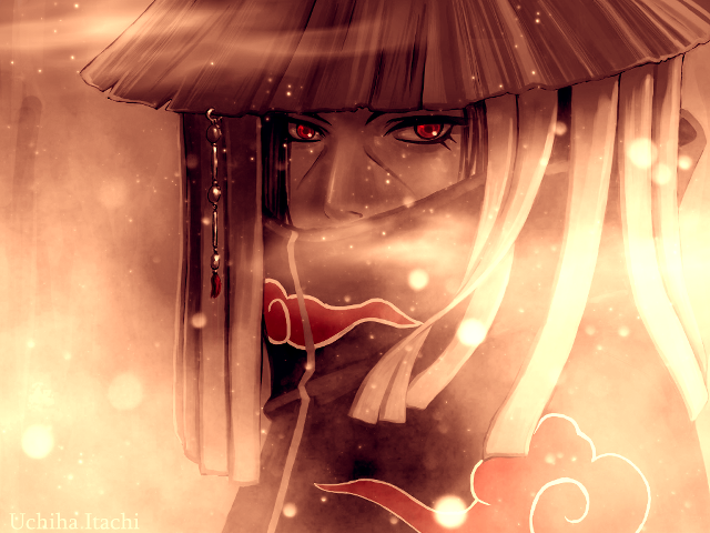 Woman hat red scarf anime free wallpaper for desktop - medium preview image