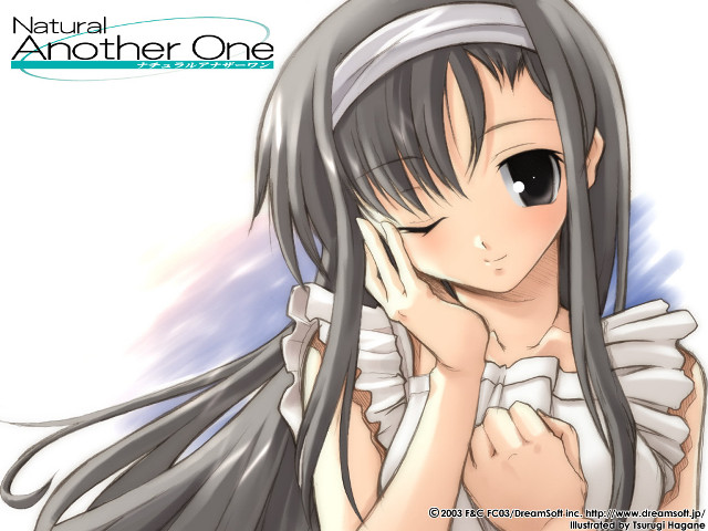 Girl longhair white shirt manga free wallpaper for desktop - medium preview image